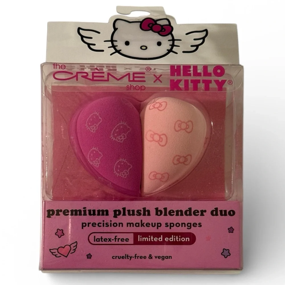 The Crème Shop x Hello Kitty Limited Edition Premium Plush Makeup Blender Duo